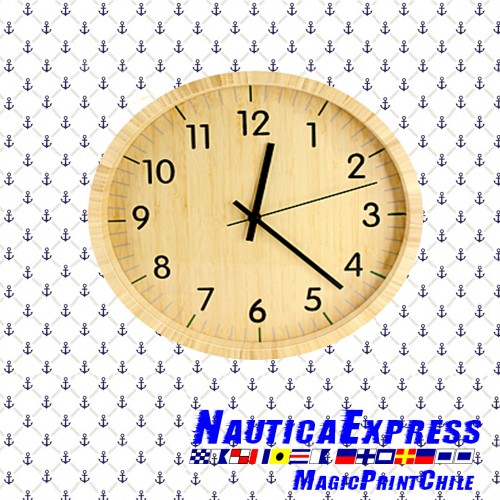 Reloj de madera